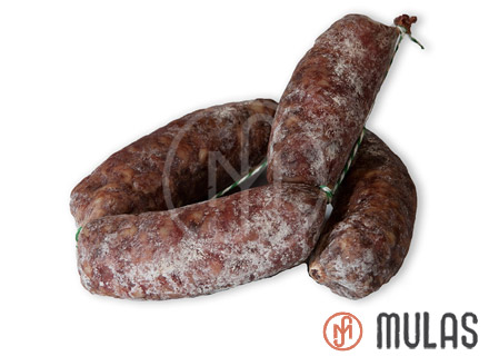 Bellota type Iberian long sausage from Alberca